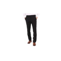 버버리 Burberry MEN'S Black Embellished Mohair Wool Classic Fit Tailored Trousers 8025628