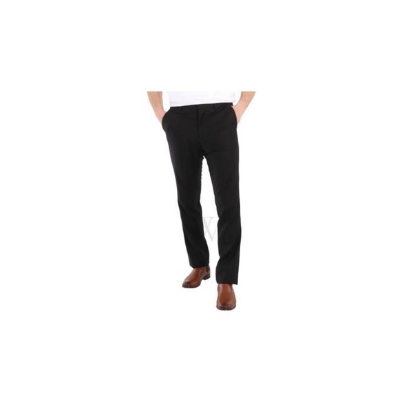 버버리 버버리 Burberry Black Wool Flannel Classic Fit Tailored Trousers 8018136