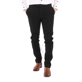 버버리 Burberry MEN'S Black Bullion Stripe Soho Fit Wool Tailored Trousers 8004692