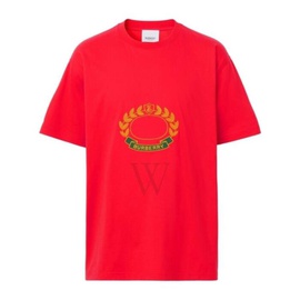 버버리 Burberry Oak Leaf-Embroidery Cotton T-Shirt 8061290