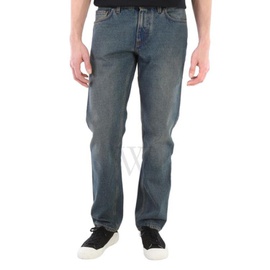 버버리 Burberry MEN'S Indigo Straight Fit Washed Denim Jeans 8019827