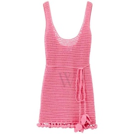 버버리 Burberry Ladies Bubblegum Pink Crochet Mini Dress 8071639