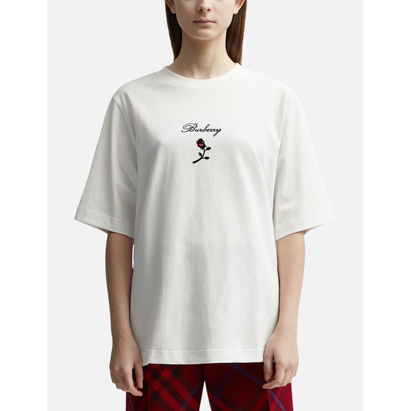 버버리 버버리 Burberry Rose Cotton T-shirt 915961