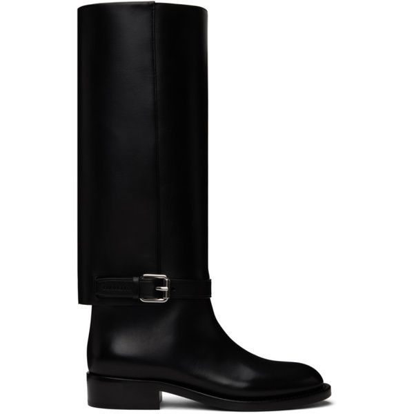 버버리 버버리 Burberry Black Ankle Strap Boots 232376F114003