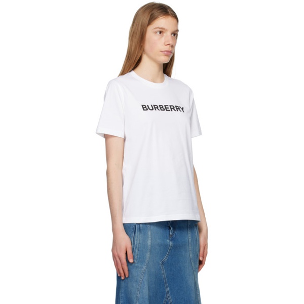 버버리 버버리 Burberry White Bonded T-Shirt 232376F110010