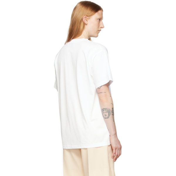 버버리 버버리 Burberry White Vintage Check T-Shirt 222376F110000