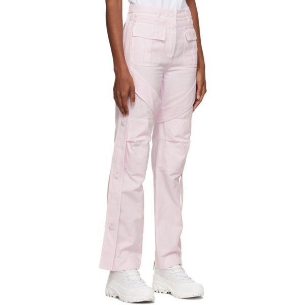 버버리 버버리 Burberry Pink Amelia Cargo Trousers 221376F087000