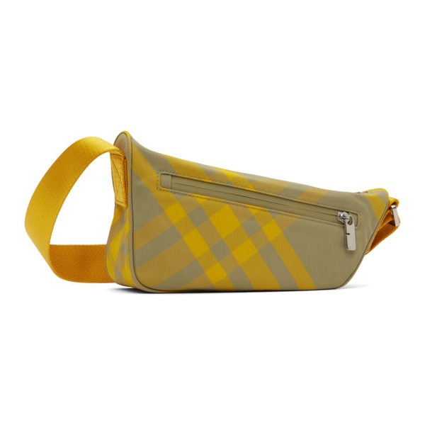 버버리 버버리 Burberry Yellow & Khaki Shield Crossbody Bag 232376M170030