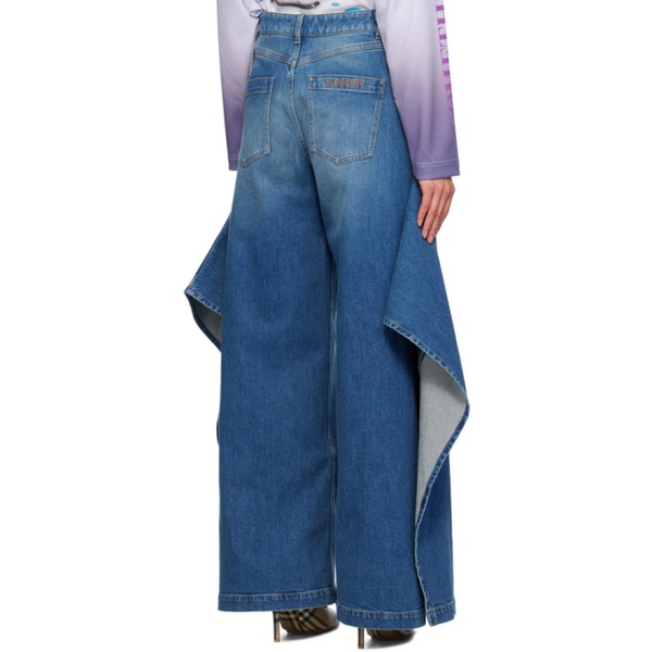 버버리 버버리 Burberry Blue Wide Jeans 231376F087011