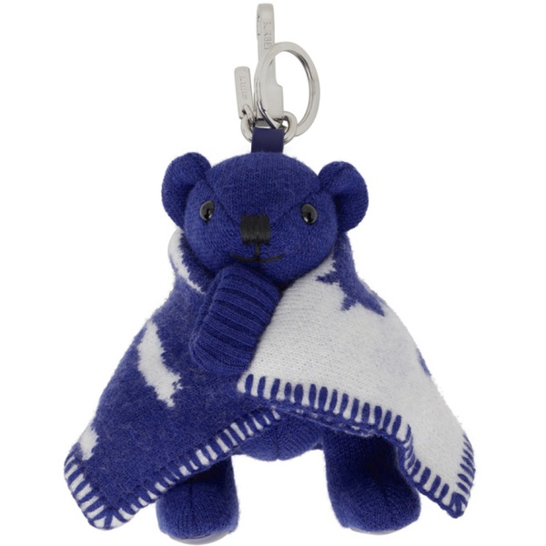 버버리 버버리 Burberry Blue Thomas Bear Keychain 241376M148000