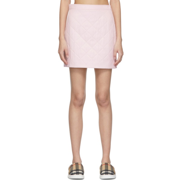버버리 버버리 Burberry Pink Quilted Skirt 221376F090001