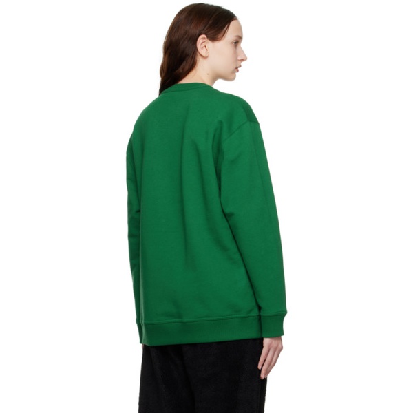 버버리 버버리 Burberry Green College Oversized Sweatshirt 231376F098005