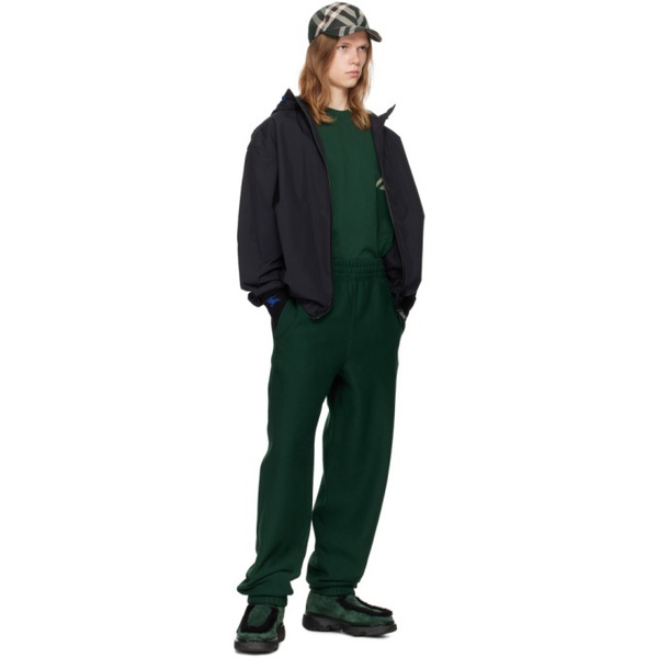 버버리 버버리 Burberry Green Drawstring Sweatpants 241376M191018