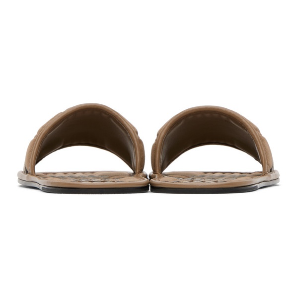 버버리 버버리 Burberry Brown Alixa Flat Sandals 222376F124017