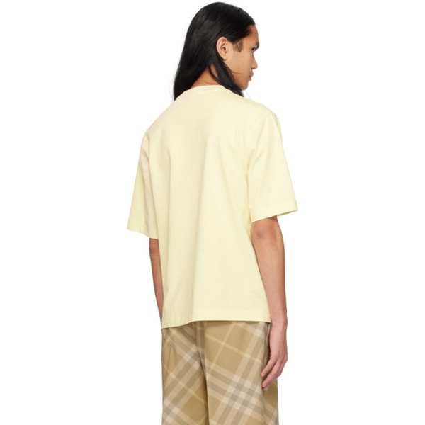 버버리 버버리 Burberry Yellow Check T-Shirt 241376M213017