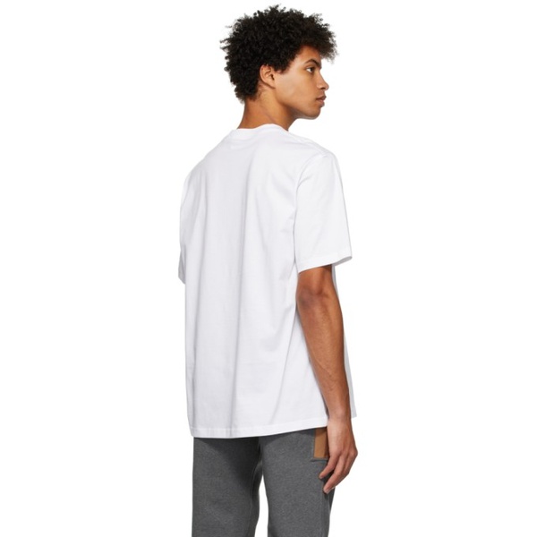 버버리 버버리 Burberry White Logo T-Shirt 221376M213008