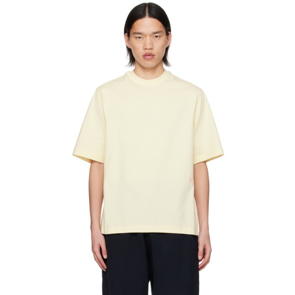 버버리 버버리 Burberry Yellow Striped T-Shirt 241376M213011