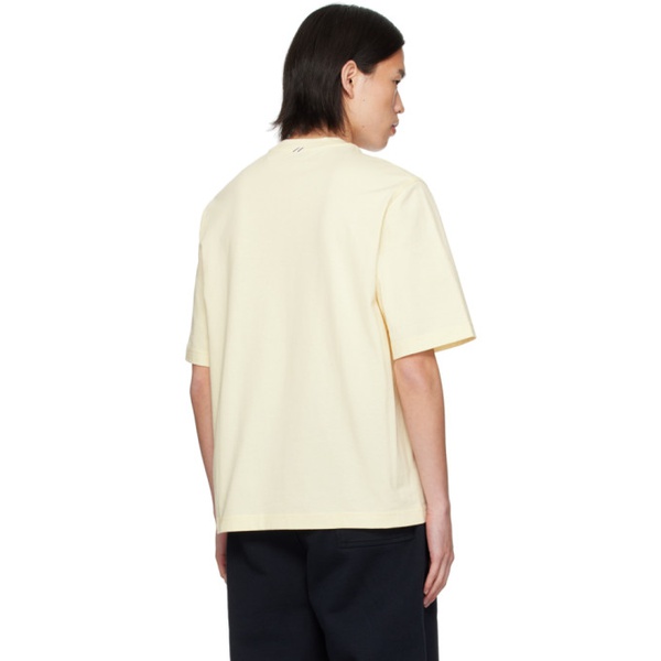 버버리 버버리 Burberry Yellow Striped T-Shirt 241376M213011