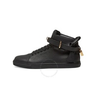Buscemi Mens Black High-top 100 MM Leather Sneakers 417SM100LW990A 0099