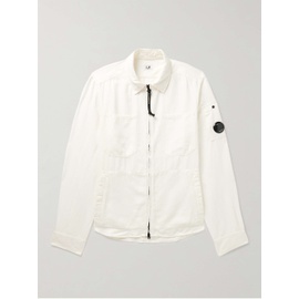 C.P.컴퍼니 C.P. COMPANY Logo-Appliqued Cotton and Linen-Blend Twill Jacket 1647597309977088