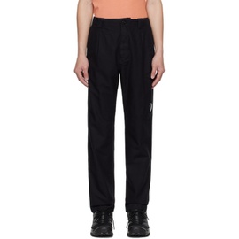C.P.컴퍼니 C.P. Company Black Garment-Dyed Cargo Pants 231357M188024