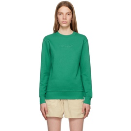 C.P.컴퍼니 C.P. Company Green Embroidered Sweatshirt 231357F098005