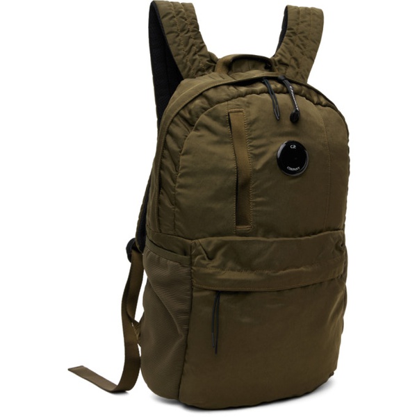  C.P.컴퍼니 C.P. Company Khaki Nylon B Backpack 241357M166002