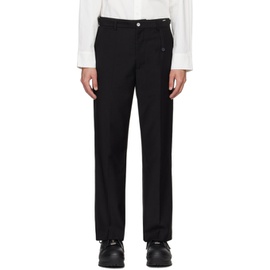 C2H4 Black Standard Suit Trousers 241299M191005