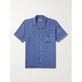 CANALI Camp-Collar Linen Shirt 1647597322986981