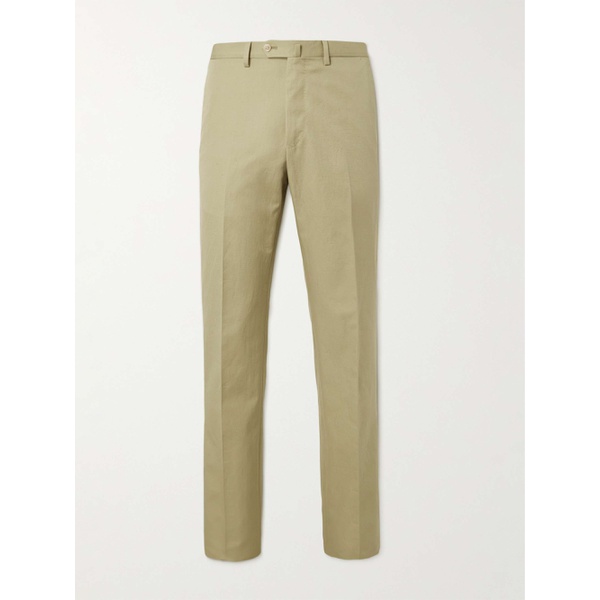  CARUSO Aida Tapered Cotton and Linen-Blend Suit Trousers 1647597314513228