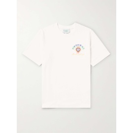 카사블랑카 CASABLANCA For The Peace Printed Organic Cotton-Jersey T-Shirt 1647597315093322