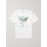 카사블랑카 CASABLANCA Tennis Club Logo-Print Cotton-Jersey T-Shirt 1647597315091522
