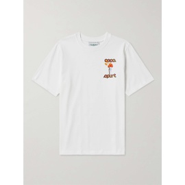 카사블랑카 CASABLANCA La Flamme Du Sport Logo-Print Organic Cotton-Jersey T-Shirt 1647597315091640