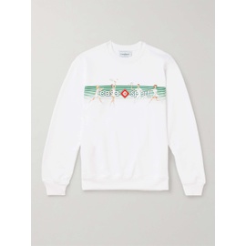 카사블랑카 CASABLANCA Logo-Print Organic Cotton-Jersey Sweatshirt 1647597315091626
