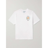 카사블랑카 CASABLANCA Casa Way Logo-Print Organic Cotton-Jersey T-Shirt 1647597324616255
