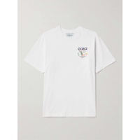 카사블랑카 CASABLANCA Equipement Sportif Logo-Print Organic Cotton-Jersey T-Shirt 1647597324616249