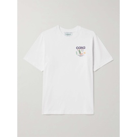 카사블랑카 CASABLANCA Equipement Sportif Logo-Print Organic Cotton-Jersey T-Shirt 1647597324616249