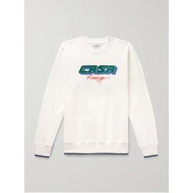 카사블랑카 CASABLANCA Casa Racing 3D Logo-Appliqued Organic Cotton-Jersey Sweatshirt 1647597328571644