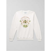 카사블랑카 CASABLANCA Joyaux D'AFRIQUE Logo-Print Organic Cotton-Jersey Sweatshirt 1647597328571564