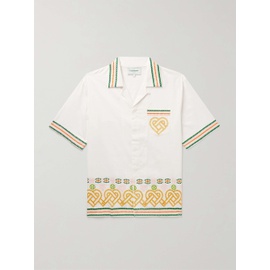 카사블랑카 CASABLANCA Convertible-Collar Broderie Anglaise Cotton Shirt 1647597328571582