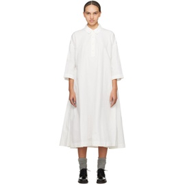 CASEY CASEY White Wow Wow Midi Dress 241007F054003