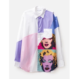 CDG Shirt Marilyn Monroe Color Block Collage Shirt 922272