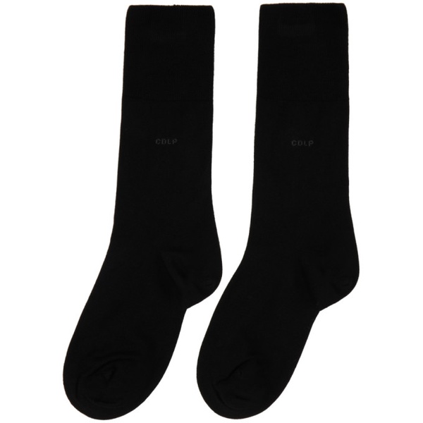  CDLP Five-Pack Black Mid-Length Socks 241425M220000