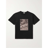 CELINE HOMME + David Weiss Printed Cotton-Jersey T-Shirt 1647597306583232