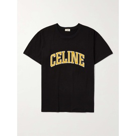 CELINE HOMME Logo-Print Cotton-Jersey T-Shirt 1647597327214341