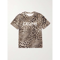 CELINE HOMME Leopard-Print Cotton-Jersey T-Shirt 1647597315581416