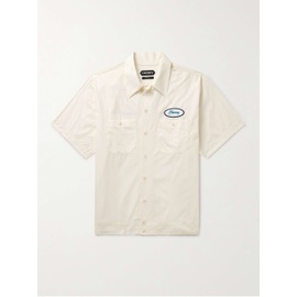 CHERRY LOS ANGELES Logo-Appliqued Cotton-Poplin Shirt 1647597318743456