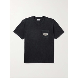 CHERRY LOS ANGELES Soaring Eagle Garment-Dyed Logo-Print Cotton-Jersey T-Shirt 1647597328661233