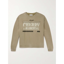 CHERRY LOS ANGELES American Garments Logo-Print Cotton-Jersey Sweatshirt 1647597328661214