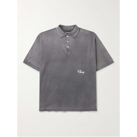 CHERRY LOS ANGELES Logo-Embroidered Washed Cotton-Pique Polo Shirt 1647597313222219